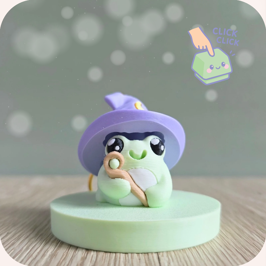 Porte-clés Grenouille magicienne