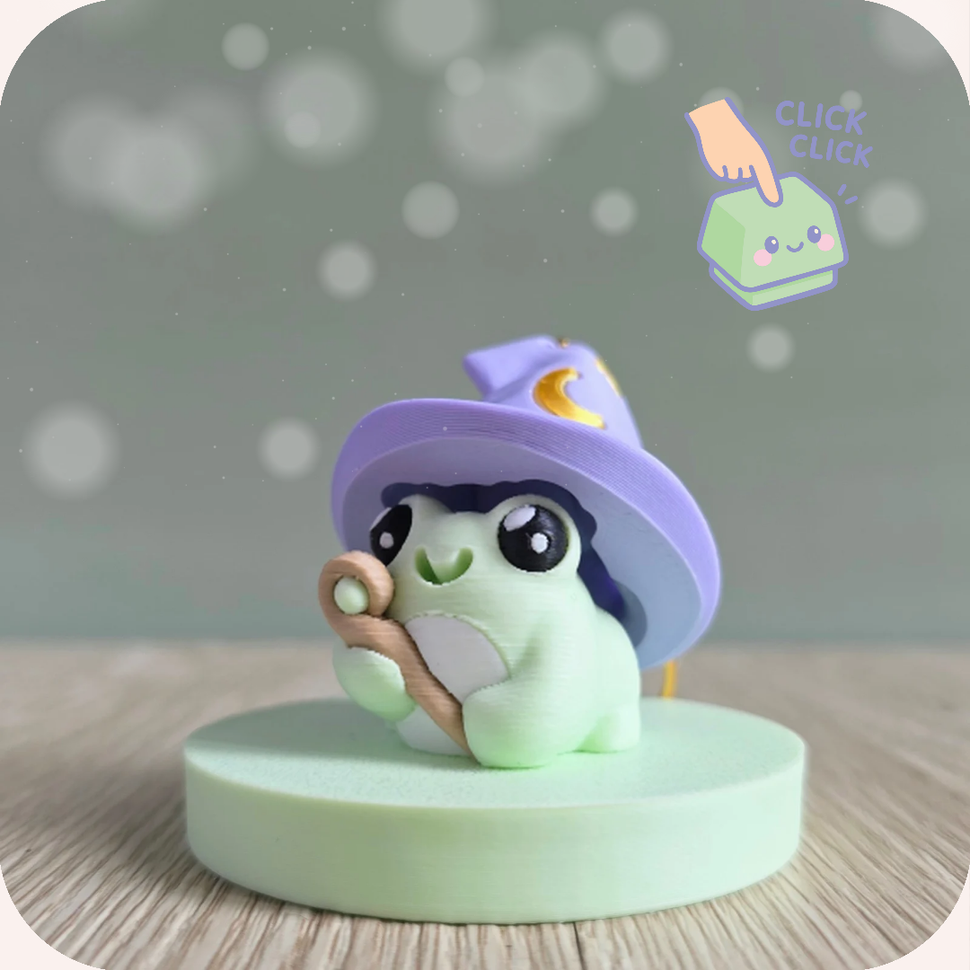 Porte-clés Grenouille magicienne