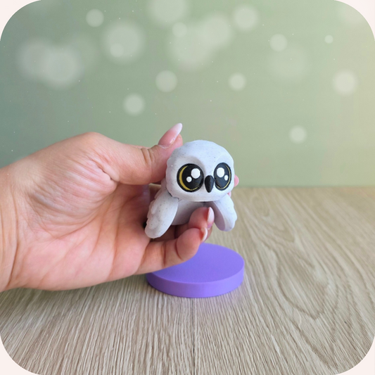 Figurine articulée chouette kawaii 3D