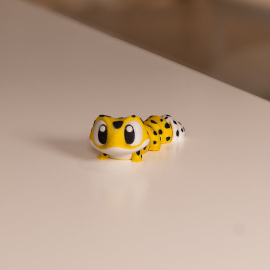 Figurine pour diorama 3D, gecko kawaii imprimé à Cognac