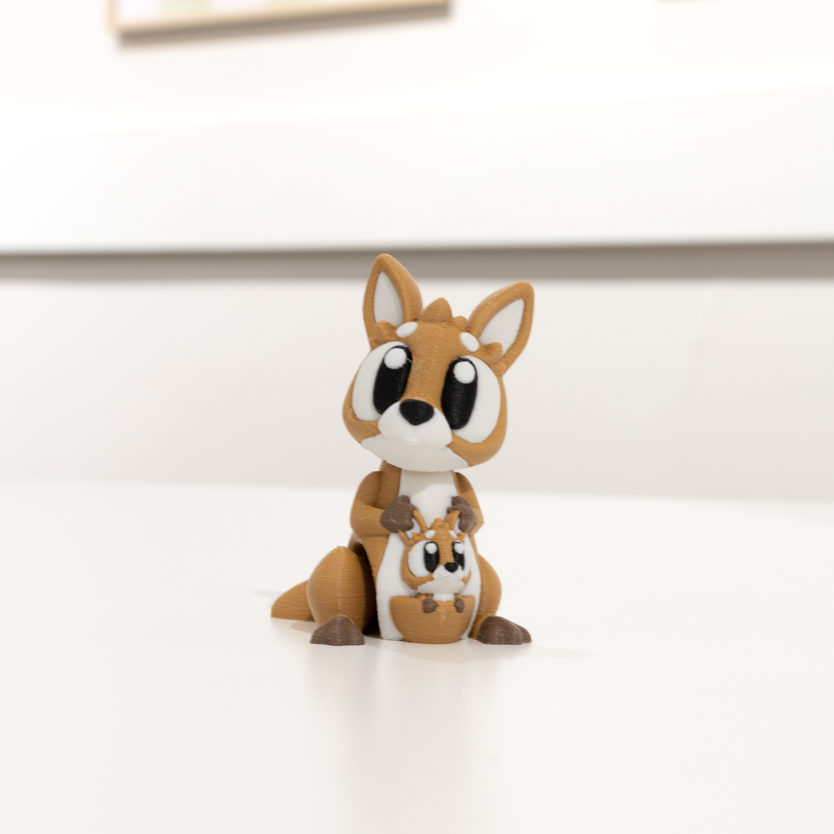 Figurine pour diorama kangourou kawaii 3D - Ohana Dream