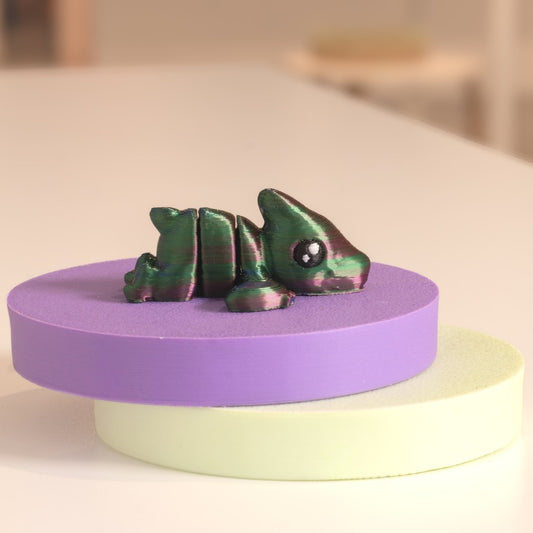 Figurine ptérodactyle kawaii 3D, figurine miniature à collectionner fabriquée à Cognac.