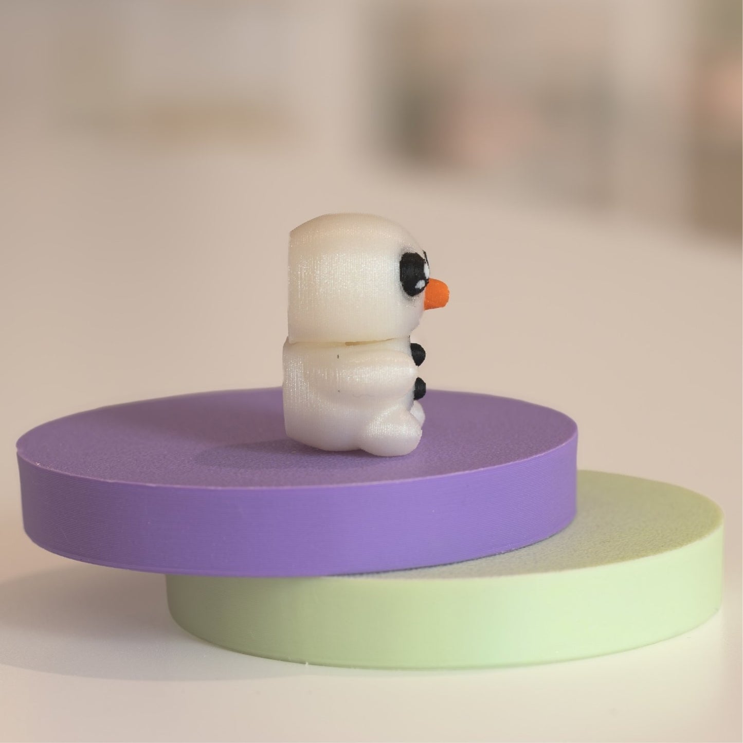 Mini figurine bonhomme de neige kawaii 3D