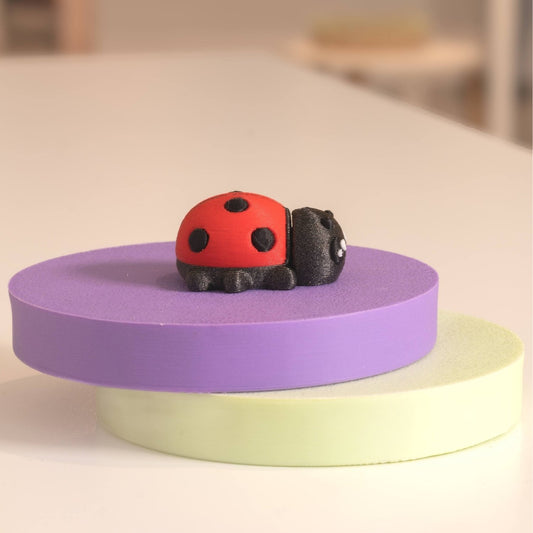 Mini figurine coccinelle kawaii 3D