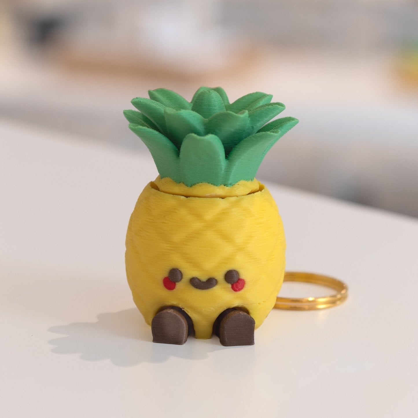 Porte-clé Ananas Kawaii - Clicker | Ohana Dream
