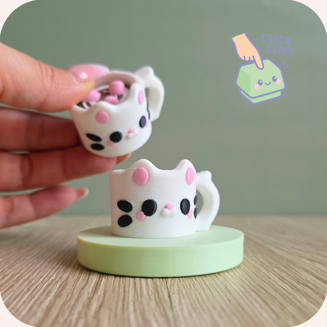 Clicker -Tasse chat | Fidget Ohana Dream đ±