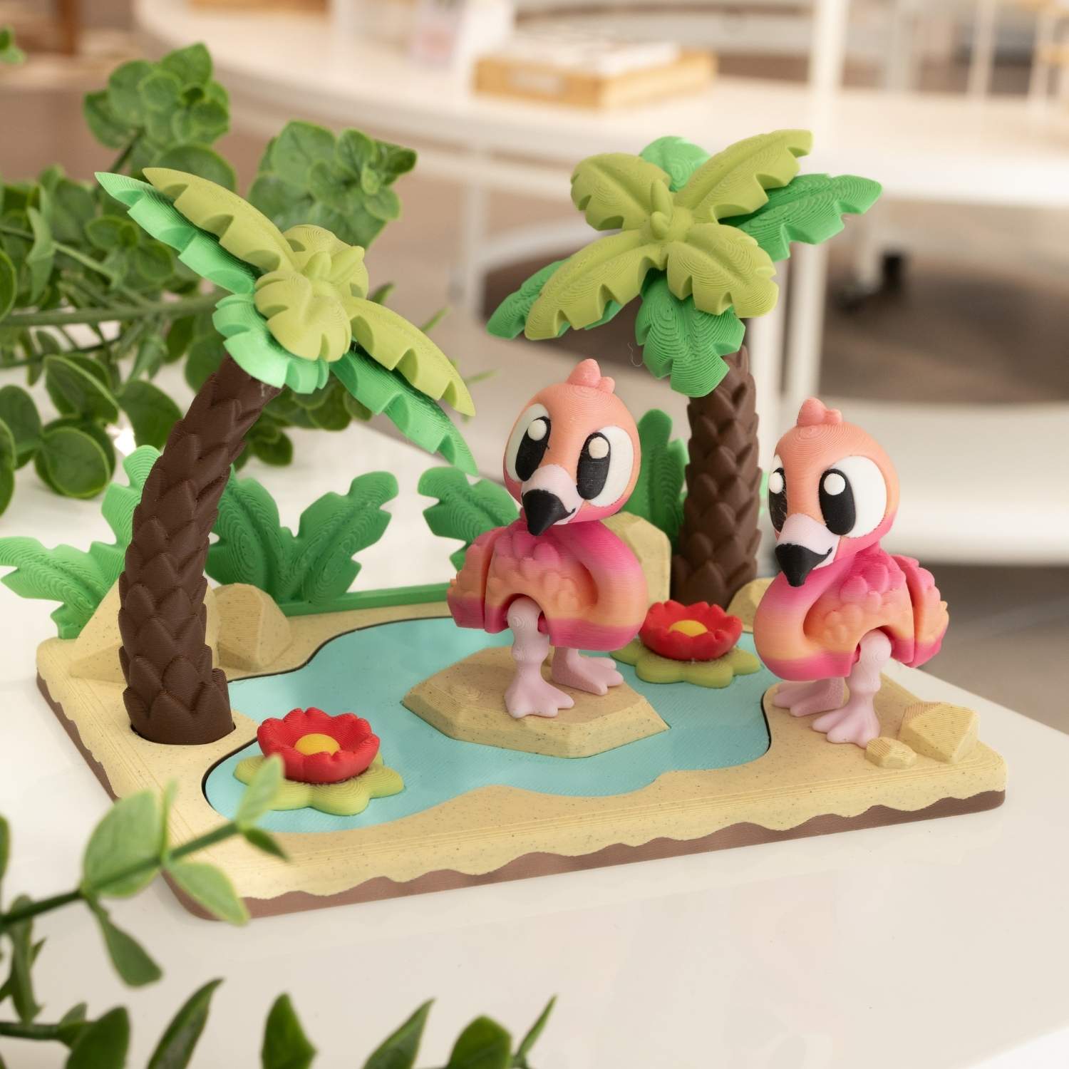 Diorama 3d, monde miniature kawaii