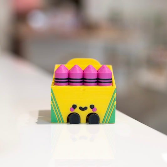 Clicker fidget TDAH boîte crayola kawaii | Ohana Dream