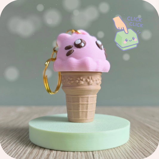 Porte-clés Cornet de glace