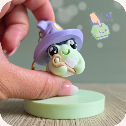 Porte-clés Grenouille magicienne