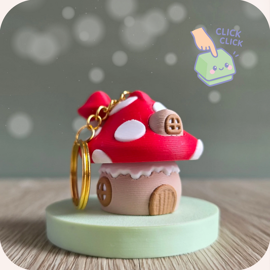 Porte-clés Maison champignon 🍄