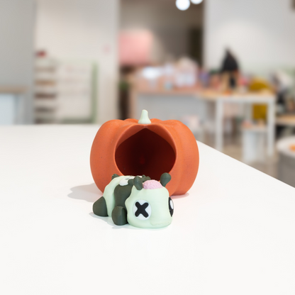 Ruche citrouille et figurine Abeille zombie kawaii 3D - Ohana Dream