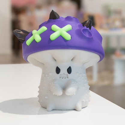 Boîte Champignon Halloween Kawaii 3D phosphorescent - Ohana Dream