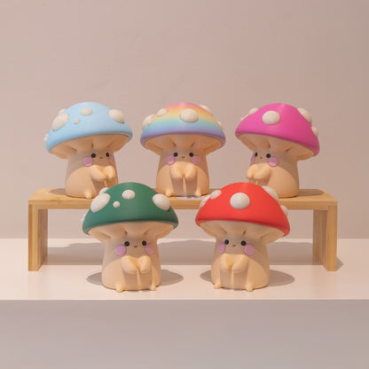 Boîtes décoratives en forme de champignons, imprimées en 3D