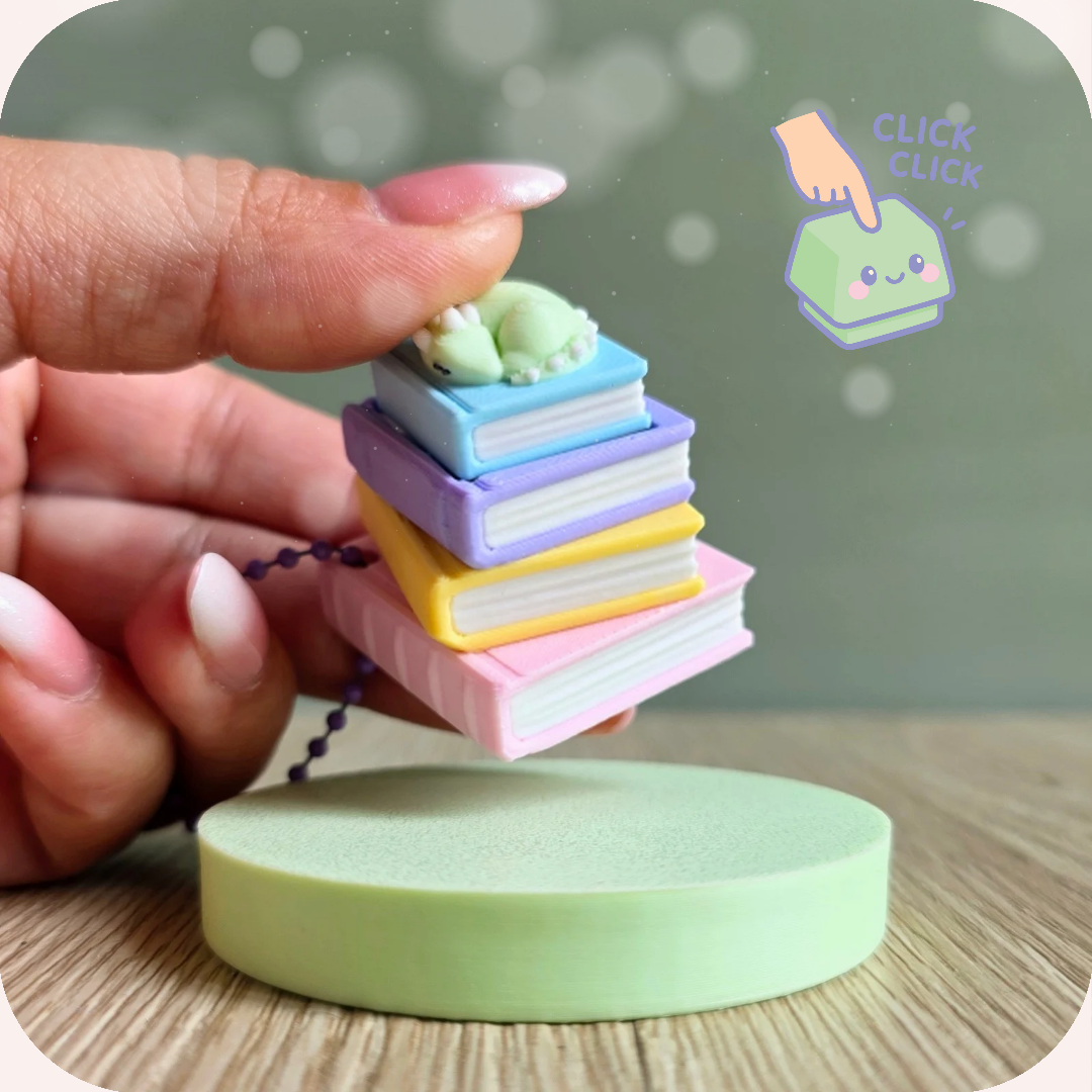 Clicker fidget anti-stress livre. Imprimé en 3D