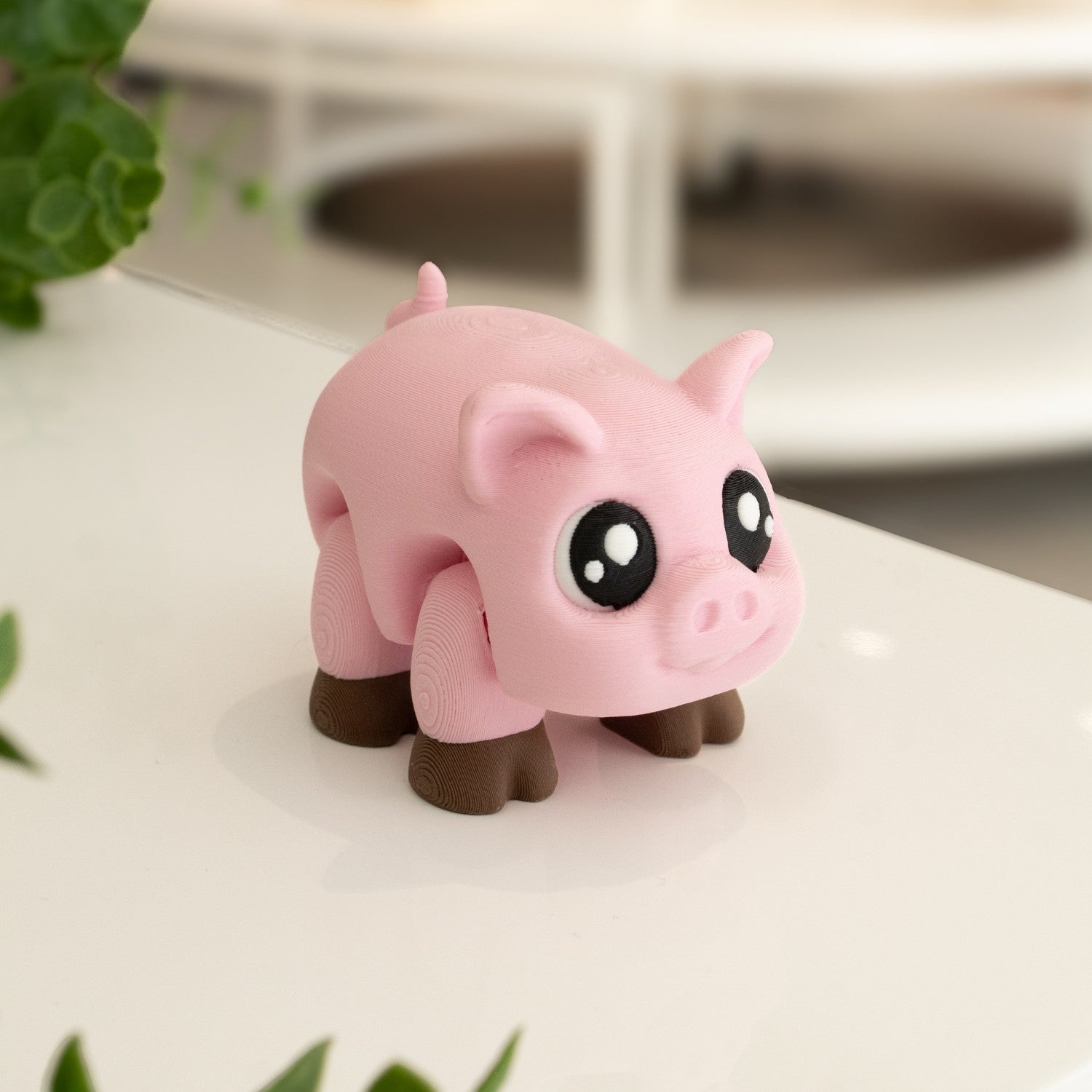 Figurine cochon articulé 3D kawaii