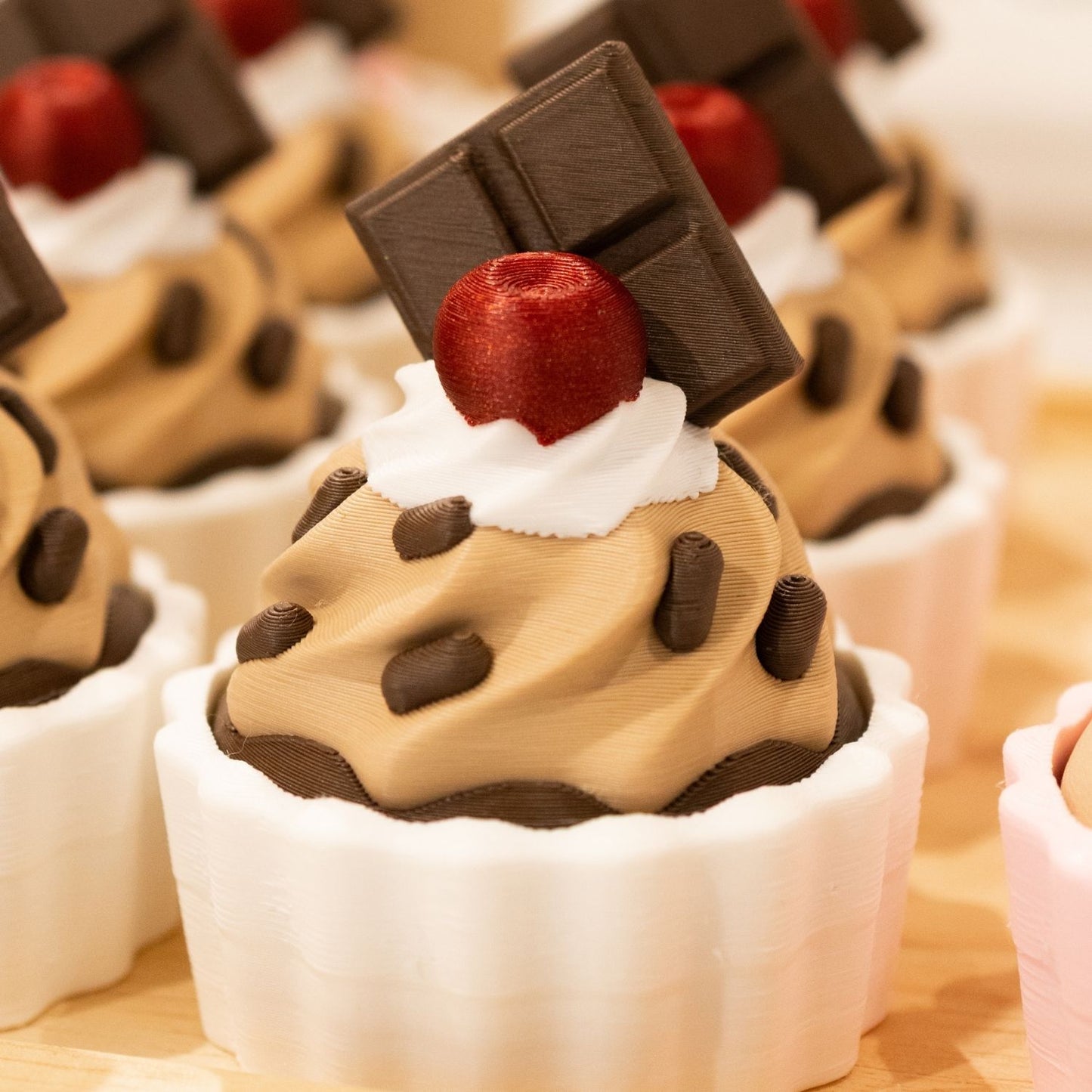 Cupcake 3D cerise