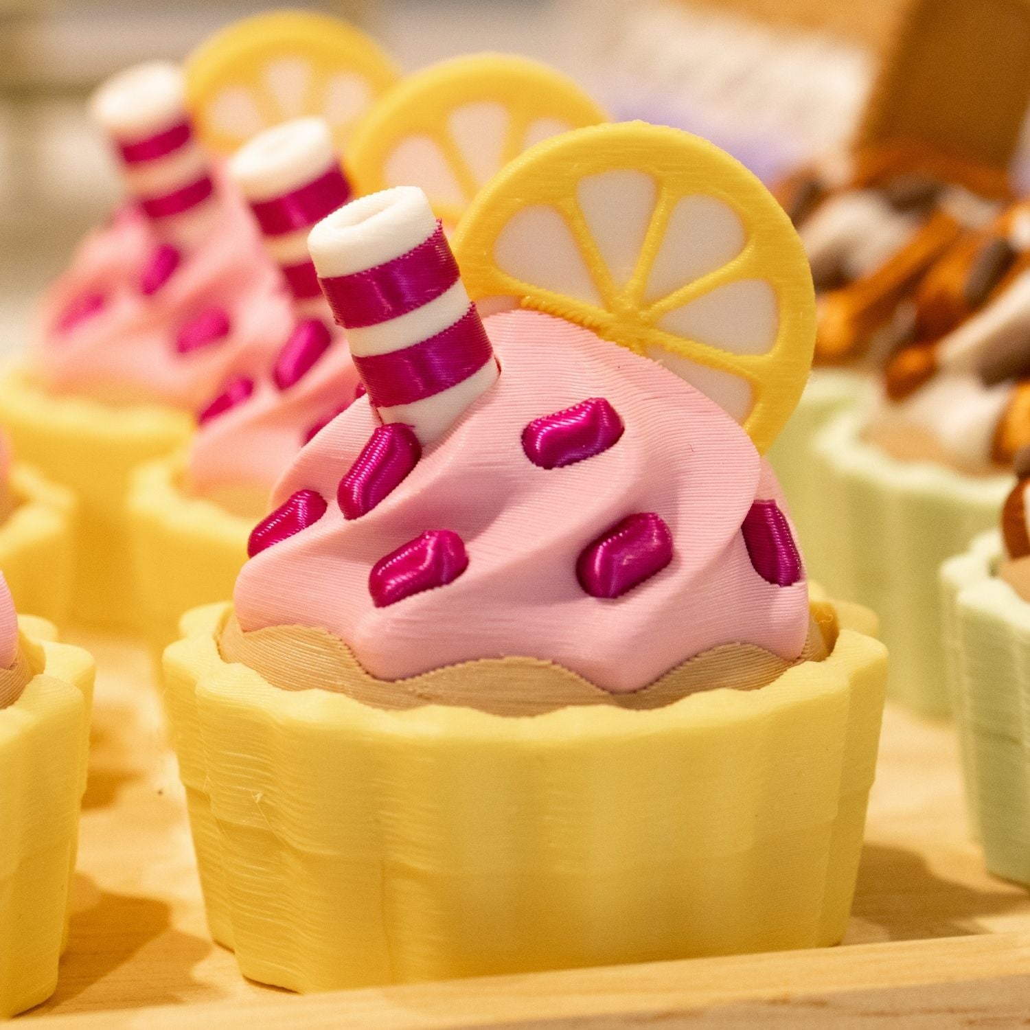 Cupcake 3D citron