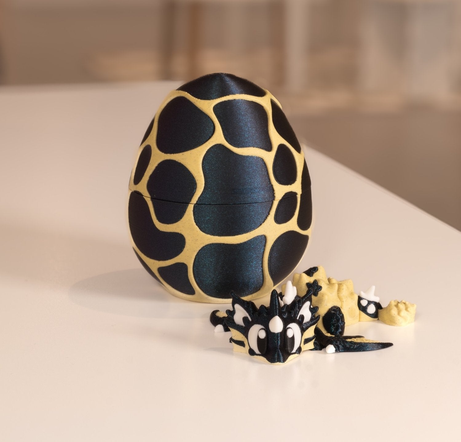 Dragon figurine 3D et son œuf. Impression 3D à Cognac