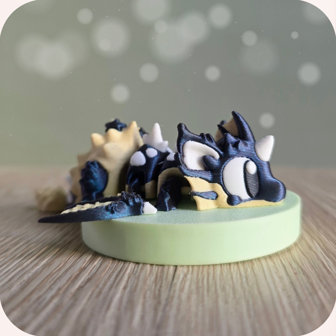 Dragon figurine 3D, figurine articulée marin imprimée en 3D