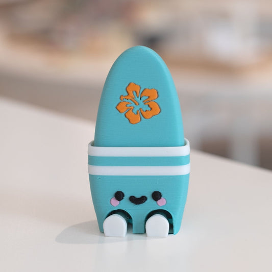 Clicker fidget TDAH planche de surf kawaii imprimé en 3D à Cognac