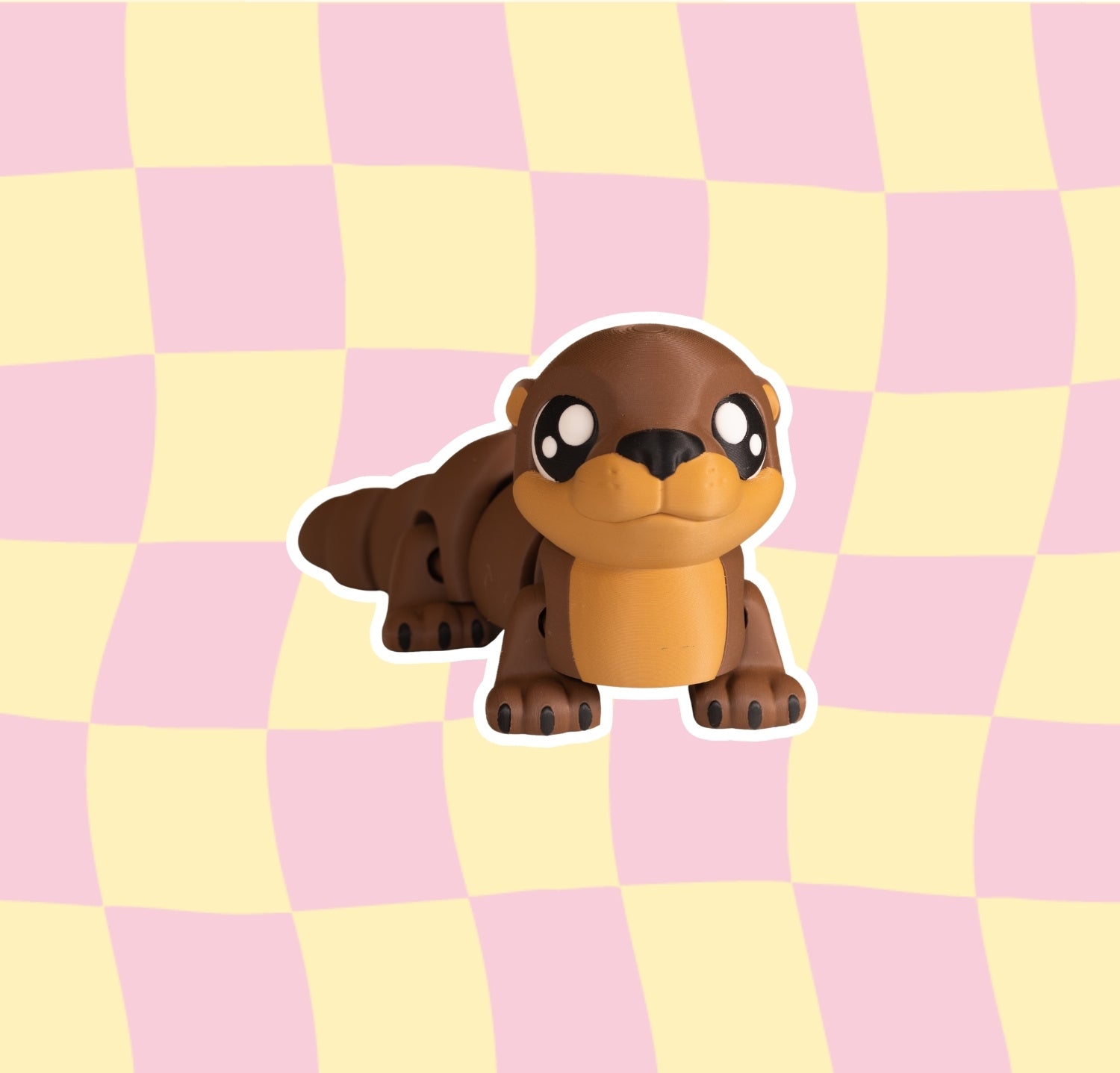 Figurine articulée 3D loutre