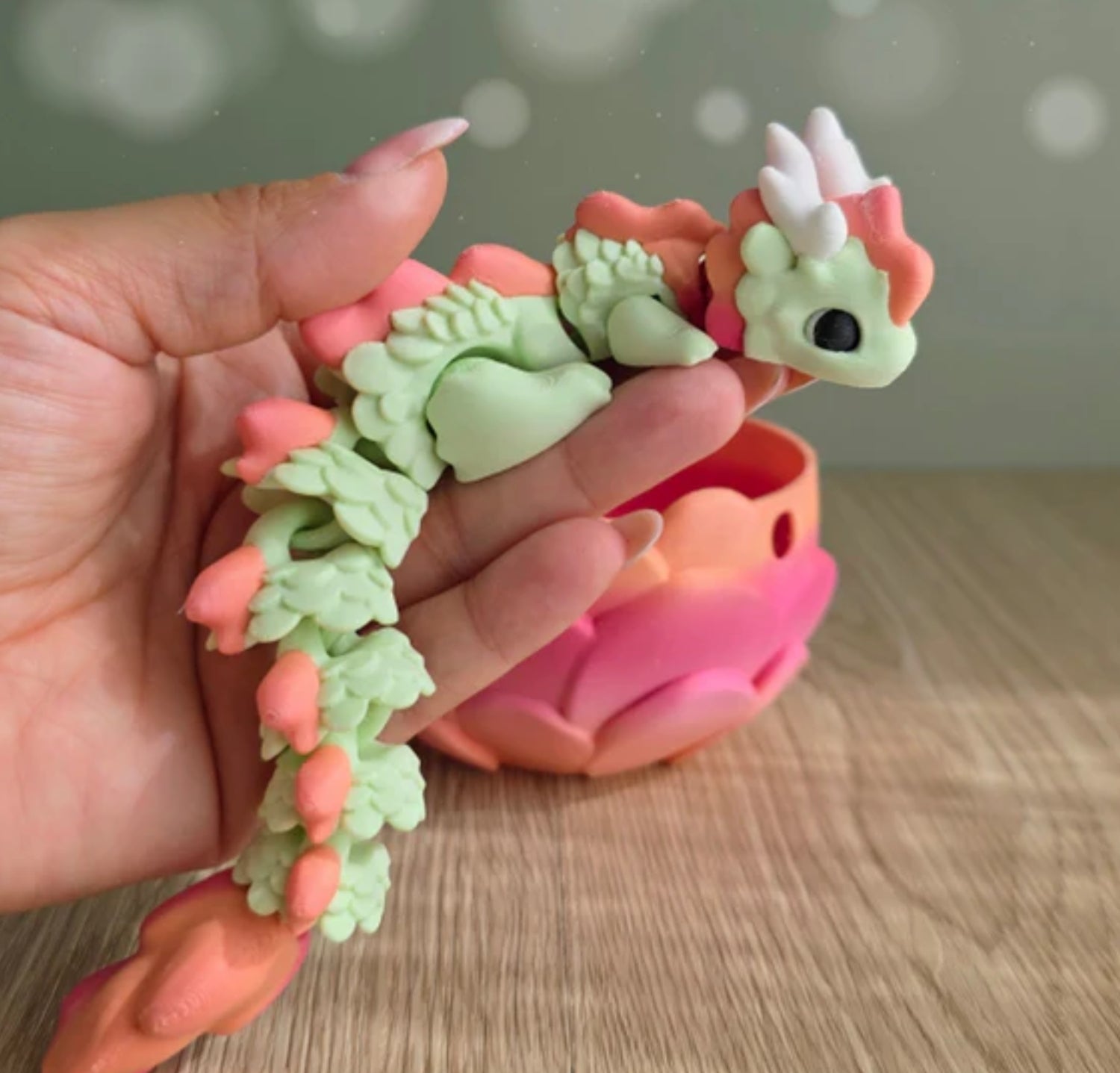 Figurine bébé dragon imprimée en 3D