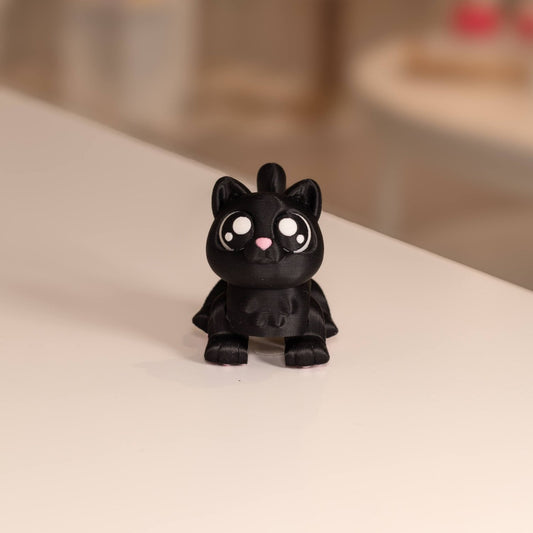 Figurine Chat noir kawaii 3D 