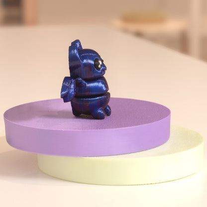 Figurine chauve souris kawaii 3D, figurine miniature à collectionner fabriquée à Cognac. 