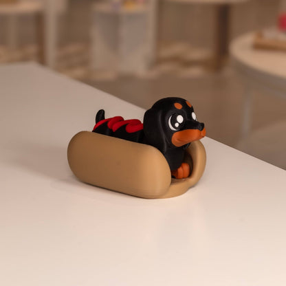 Figurine chien saucisse kawaii 3D - Ohana Dream