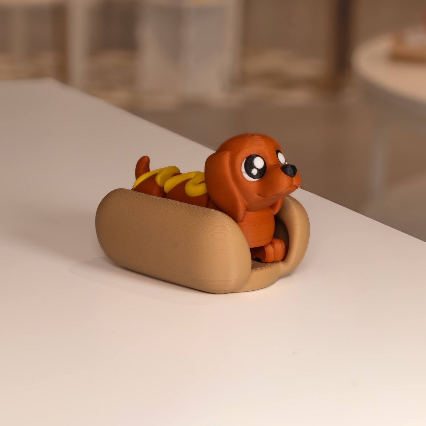 Figurine chien saucisse kawaii 3D - Ohana Dream