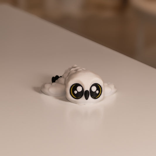 Figurines chouette kawaii 3D. Figurine articulée imprimée à Cognac.