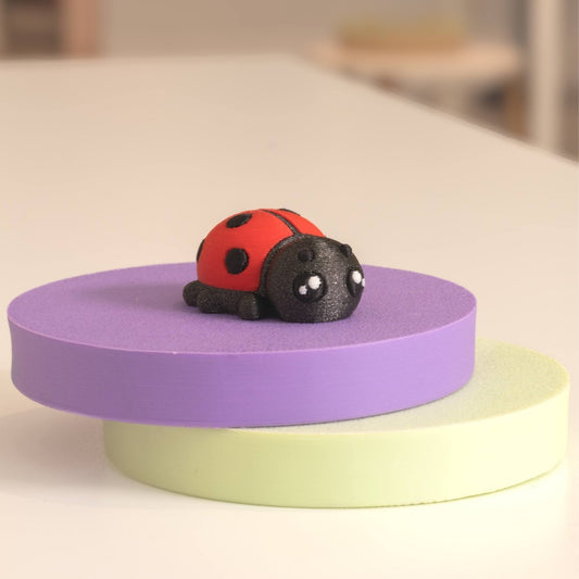Figurine coccinelle kawaii 3D