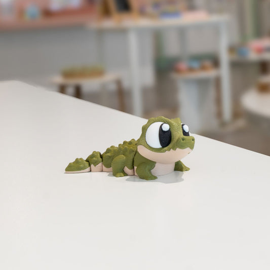 Figurine pour diorama Crocodile kawaii 3D - Ohana Dream