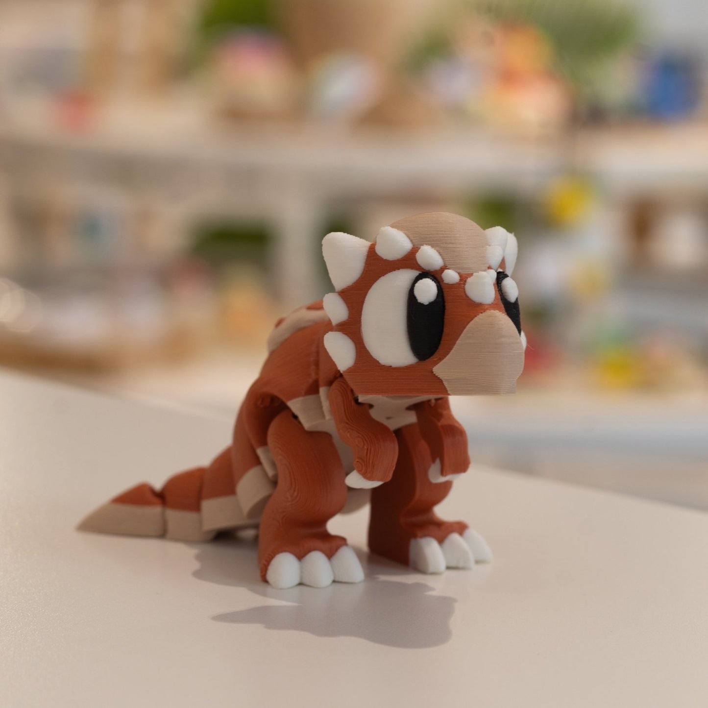 Figurine dinosaure kawaii stygimoloch 3D