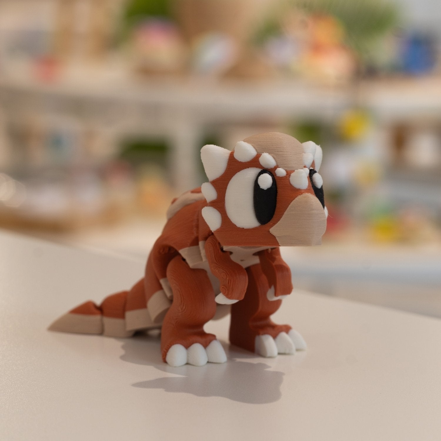 Figurine dinosaure kawaii stygimoloch 3D
