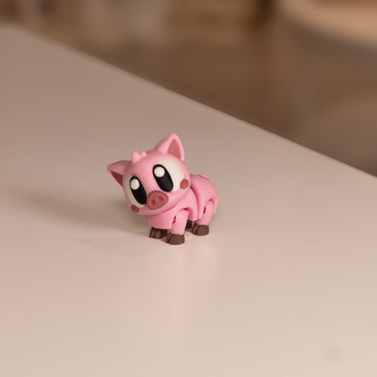 Figurines pour diorama kawaii 3D, animaux articulés - Ohana Dream