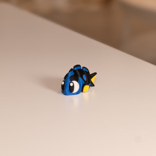 Figurine pour diorama 3D, poisson chirurgien kawaii imprimé à Cognac