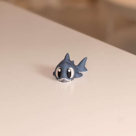 Figurine pour diorama 3D, requin kawaii imprimé à Cognac