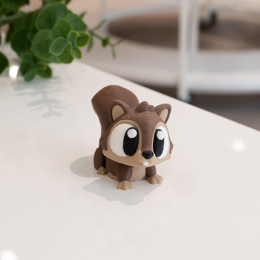 Figurine pour diorama kawaii, écureuil 3D imprimé à Cognac