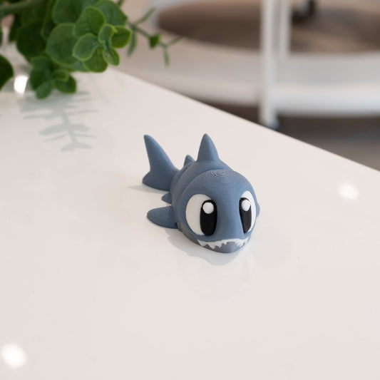 Figurine pour diorama kawaii, requin 3D imprimé à Cognac