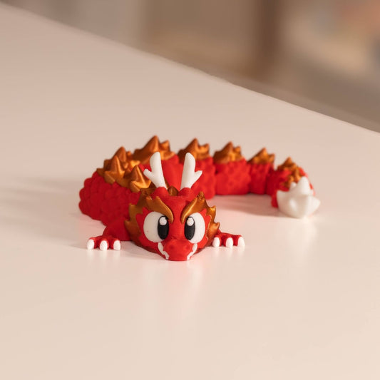 Figurine dragon chinois kawaii 3D