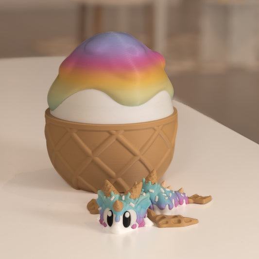 Figurine Dragon Cornet de Glace kawaii | Ohana Dream