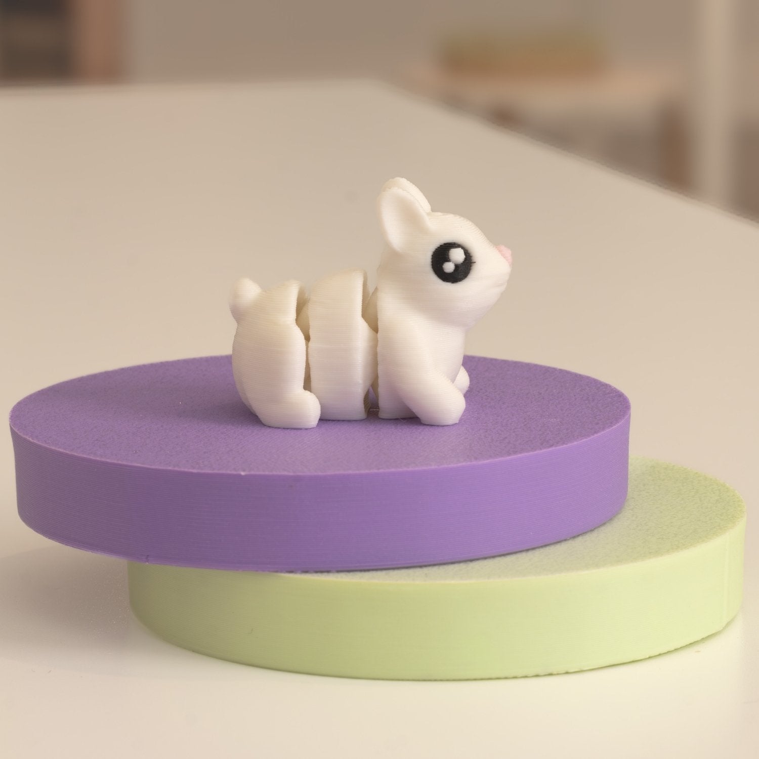 Figurine lapin kawaii, figurine miniature imprimée en 3D à Cognac