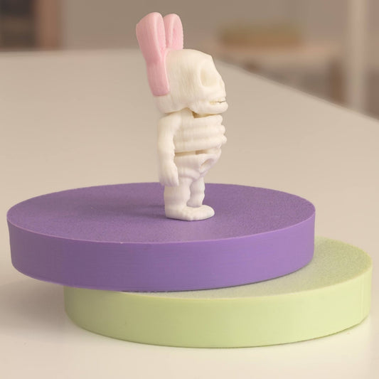 Figurine lapin squelette kawaii 3D