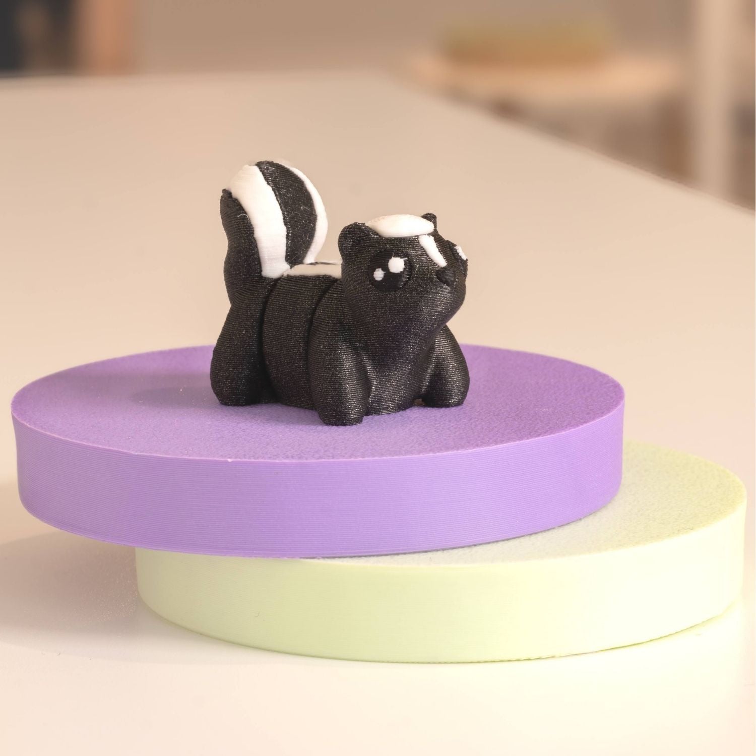 Figurine moufette kawaii 3D