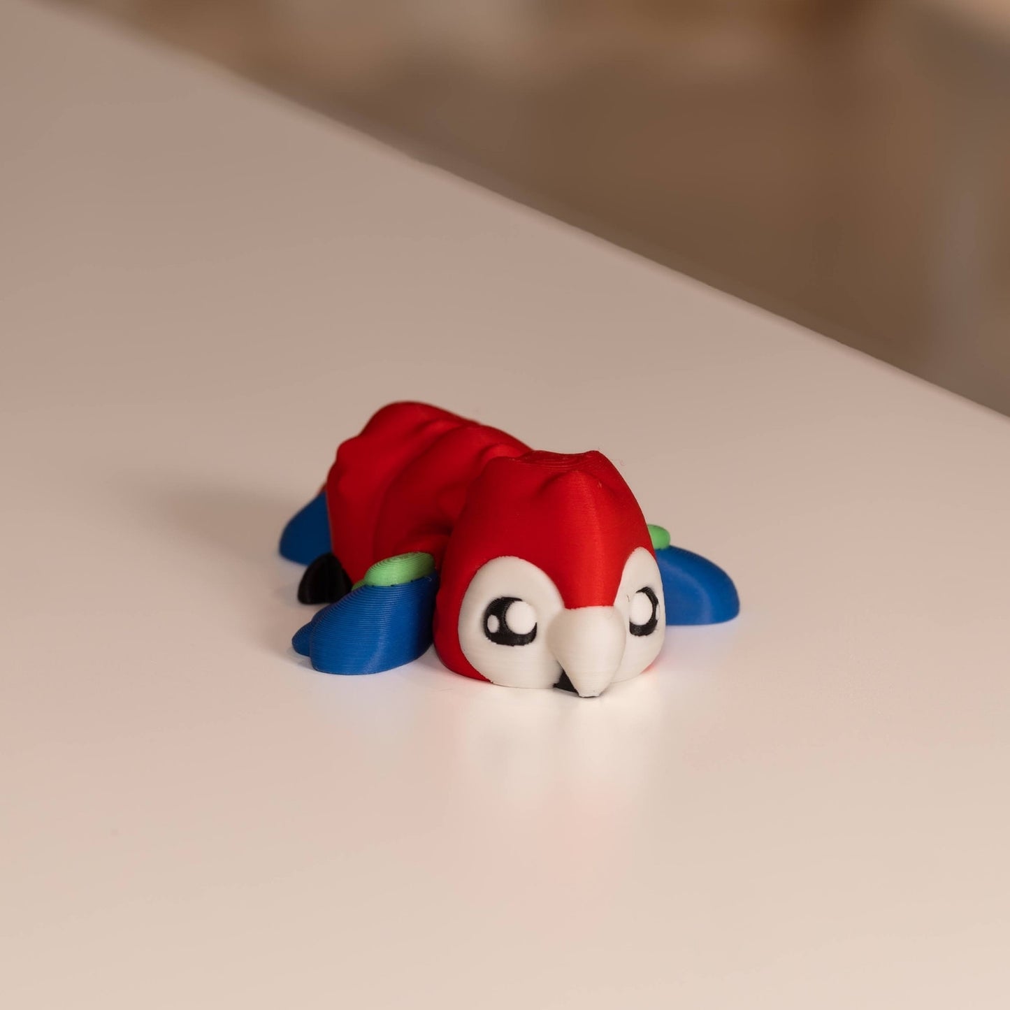 Figurine Perroquet ara kawaii 3D