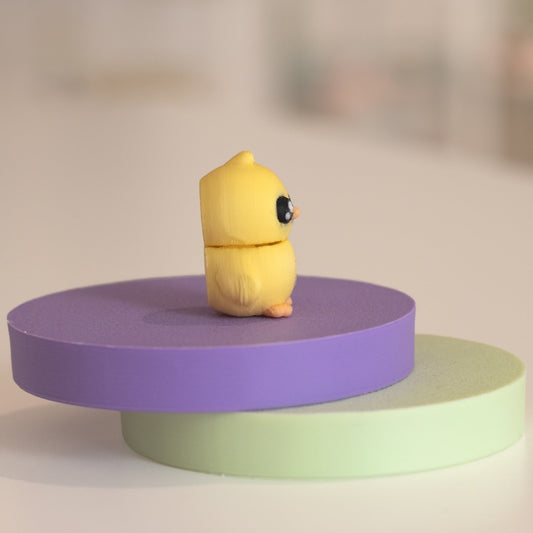 Figurine poussin kawaii, figurine miniature imprimée en 3D à Cognac