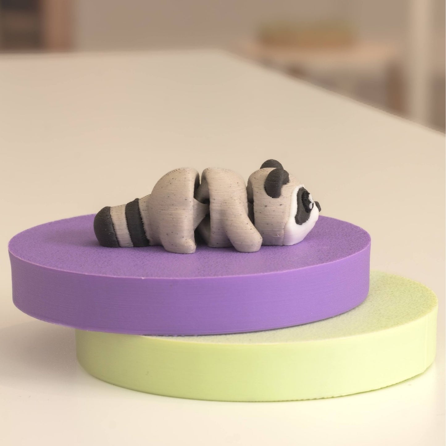 Figurine raton laveur kawaii 3D