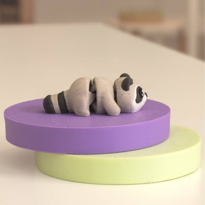 Figurine raton laveur kawaii 3D